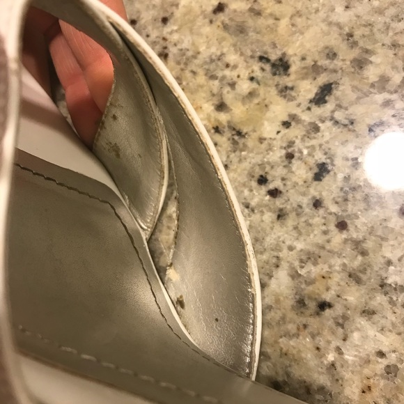 Cathy Jean Patent White Rope Wedge - Picture 5 of 5